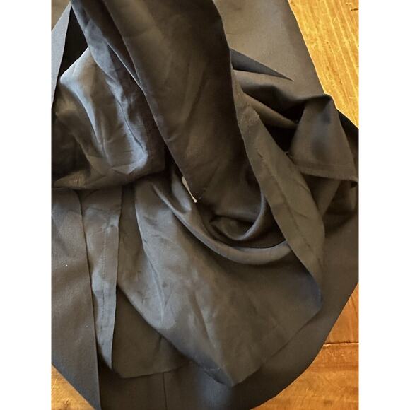 Shoshanna Black Dress Wool Silk Blend Beaded Neckline Size 6 Lined Pockets Mini - Picture 10 of 10